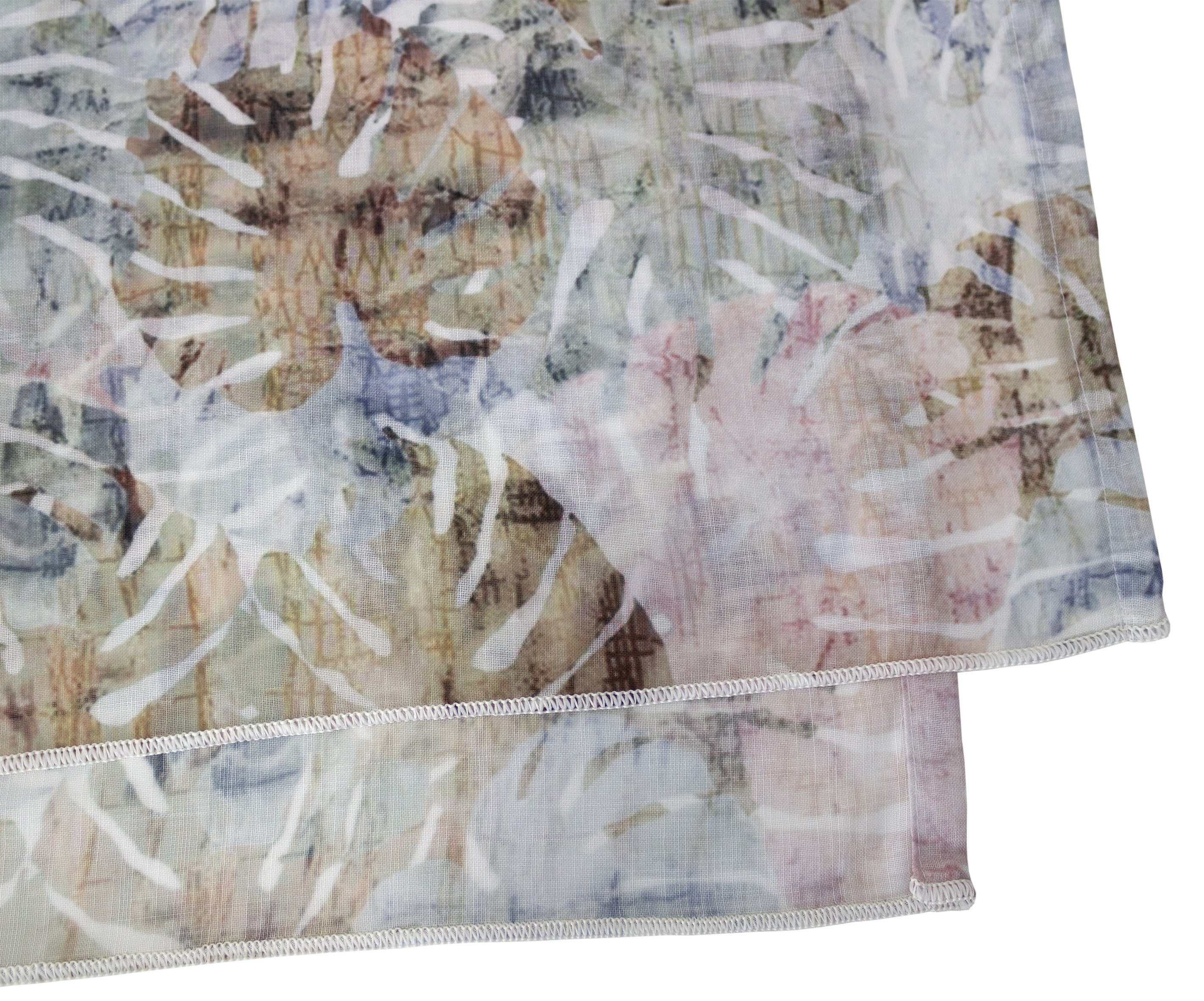 Vorhang Zara, VHG, beige halbtransparent, Farbverlauf, (1 St), Ösen Digitaldruck, Aquarell
