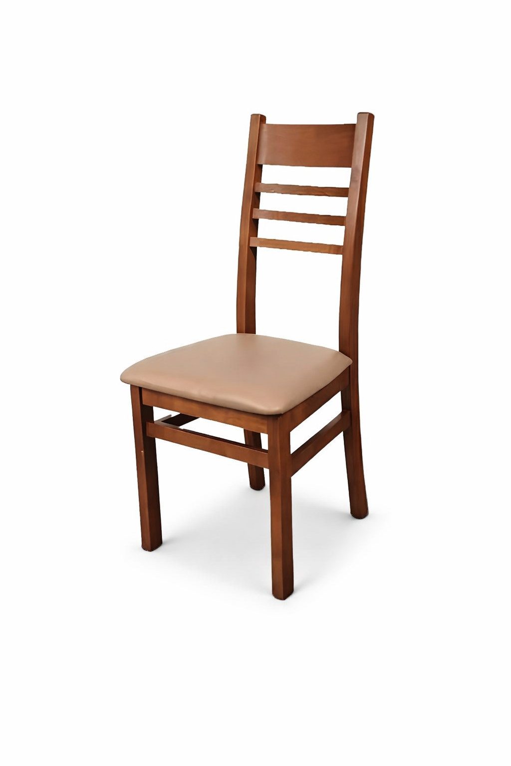 Xlmoebel Esszimmerstuhl Stühle im Holz-Leder-Design für Gastronomie und Esszimmer Sofort (4x Stuhl), Hergestellt in Europa