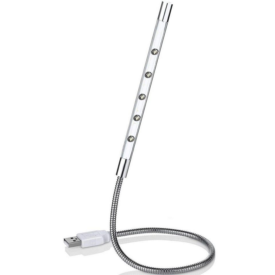 MAVURA LED Leselampe Schwanenhals USB LED Lampe schwenkbar mit 5