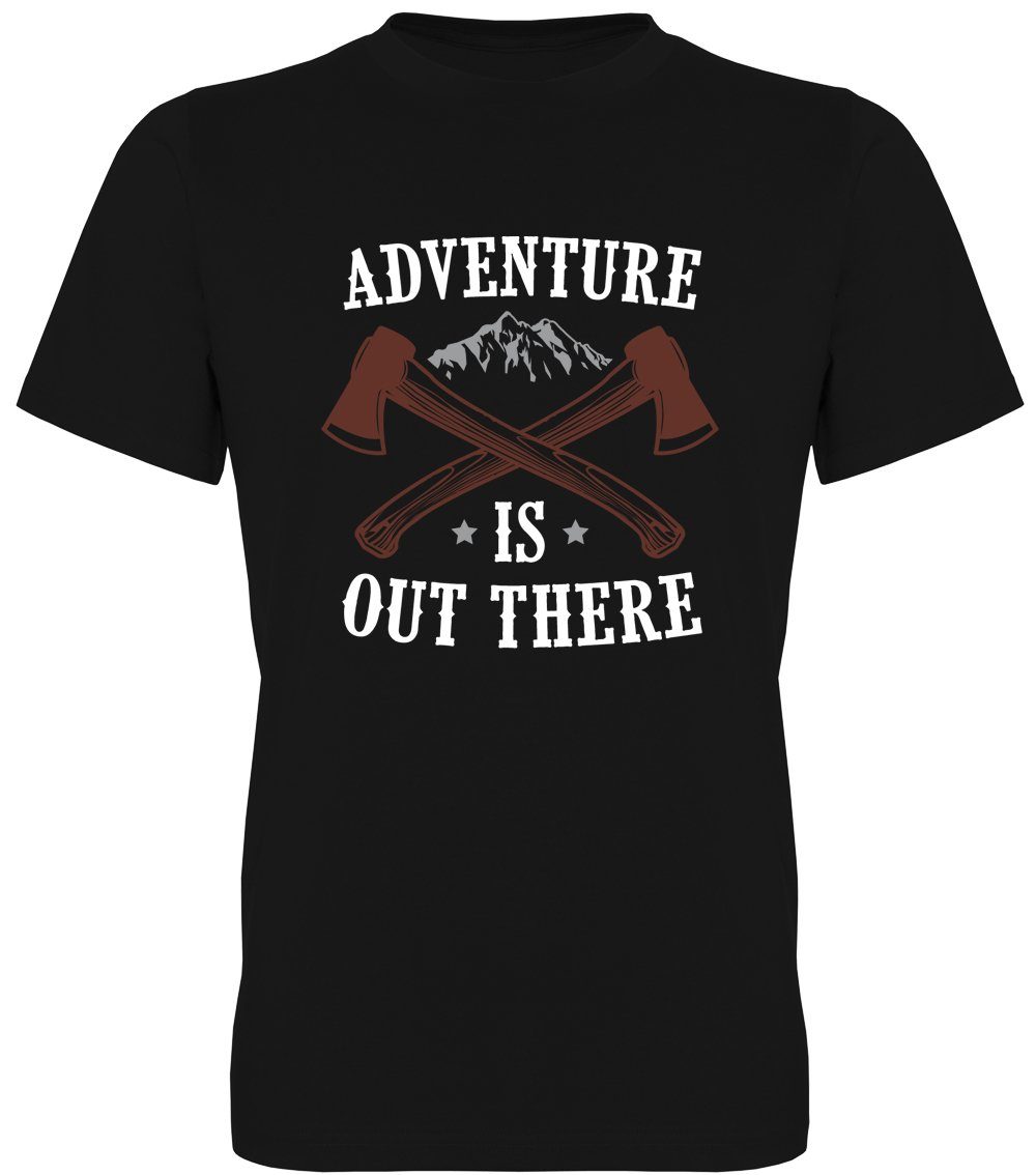 G-graphics T-Shirt Adventure is out there Herren T-Shirt, mit trendigem Frontprint, Aufdruck auf der Vorderseite, Spruch/Sprüche/Print/Motiv, für jung & alt