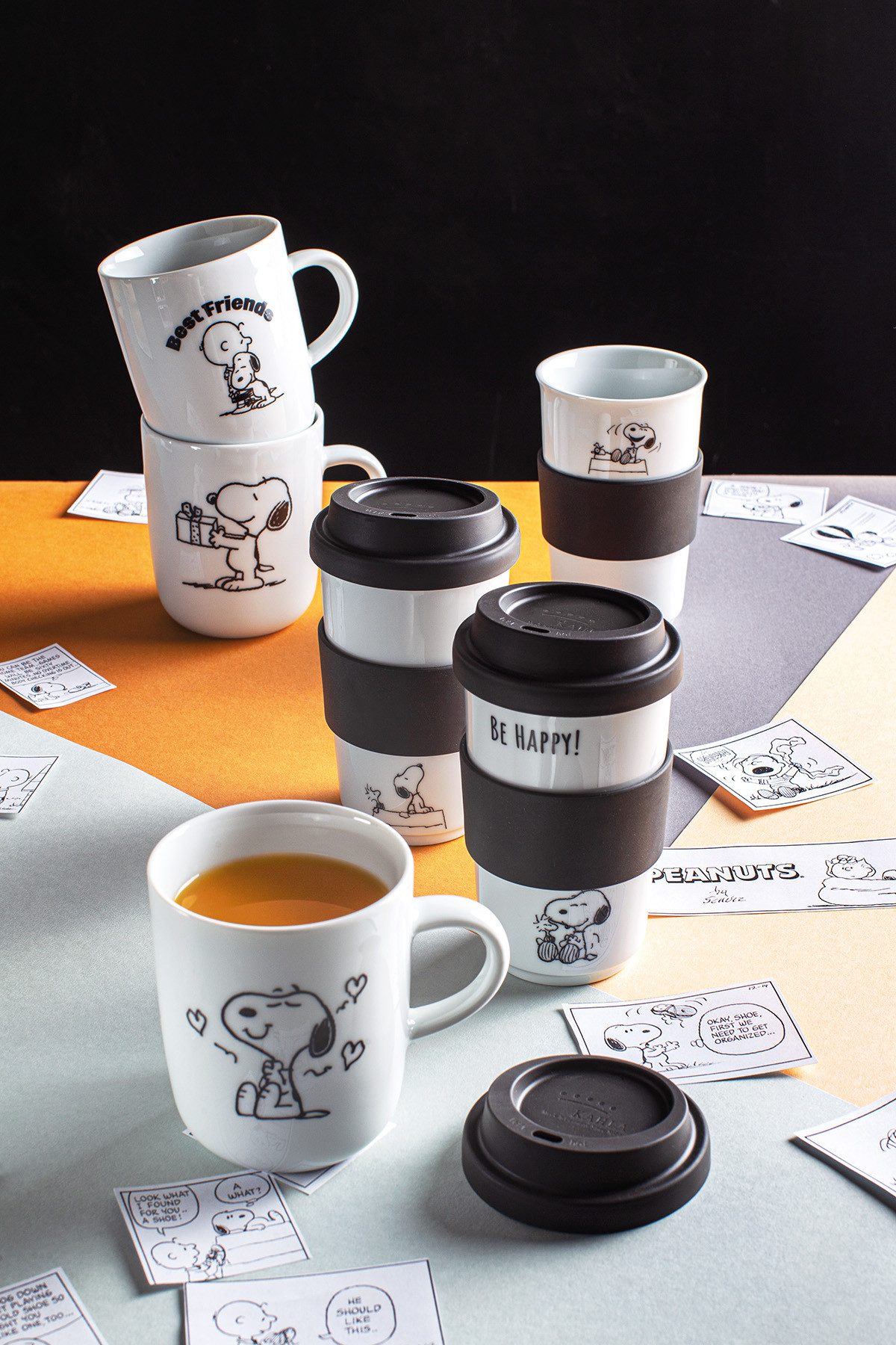 KAHLA Becher Peanuts Becher 0,35 l, Porzellan, Made in Germany