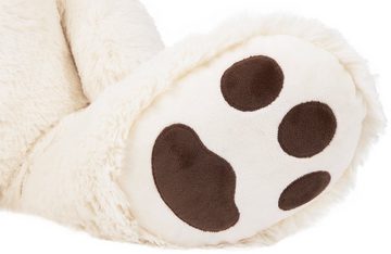 BRUBAKER Kuscheltier XXL Teddybär Weiß 100 cm mit Hello Baby Herz (Stofftier Plüschtier, 1-St), Kuscheltier Geschenk für Geburt, Babyparty, Gender Reveal