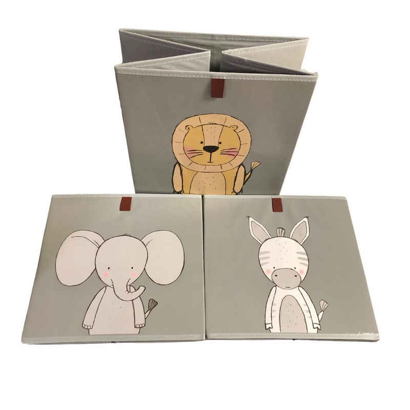 Radami Aufbewahrungsbox Aufbewahrungsbox Faltbox Kiste Box Kinder Ordnungshelfer 33cm 3 Stück