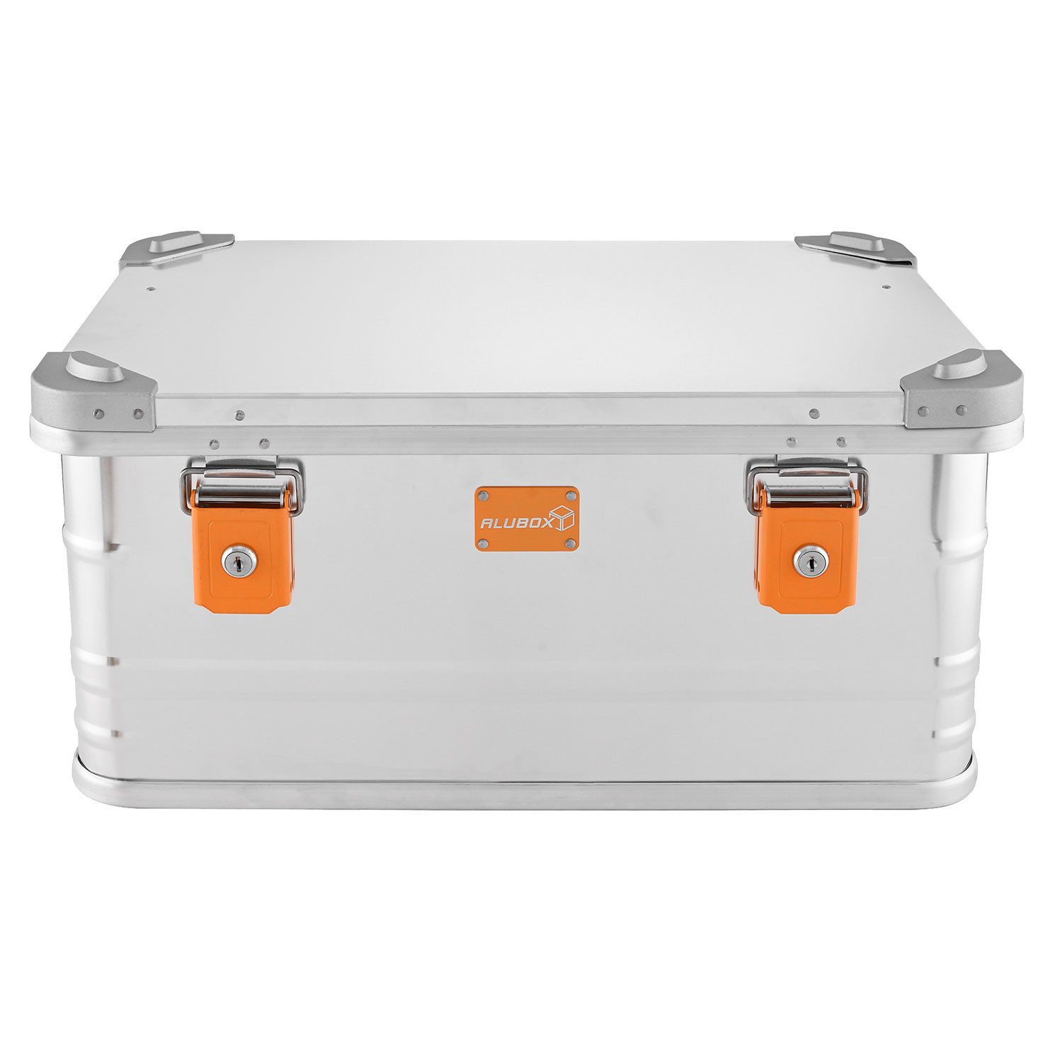 ALUBOX Aufbewahrungsbox Premium Alukiste 47 Liter pulverbeschichtet (7 verschiedene Farben), leicht und formbeständig - Druckgussstapelecken - abschließbar