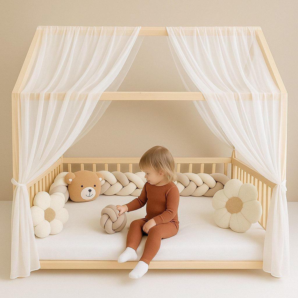 Baby Fancyroom Betthimmel Hausbett Himmel Premium Tüll, Baldachin für Kinde günstig online kaufen