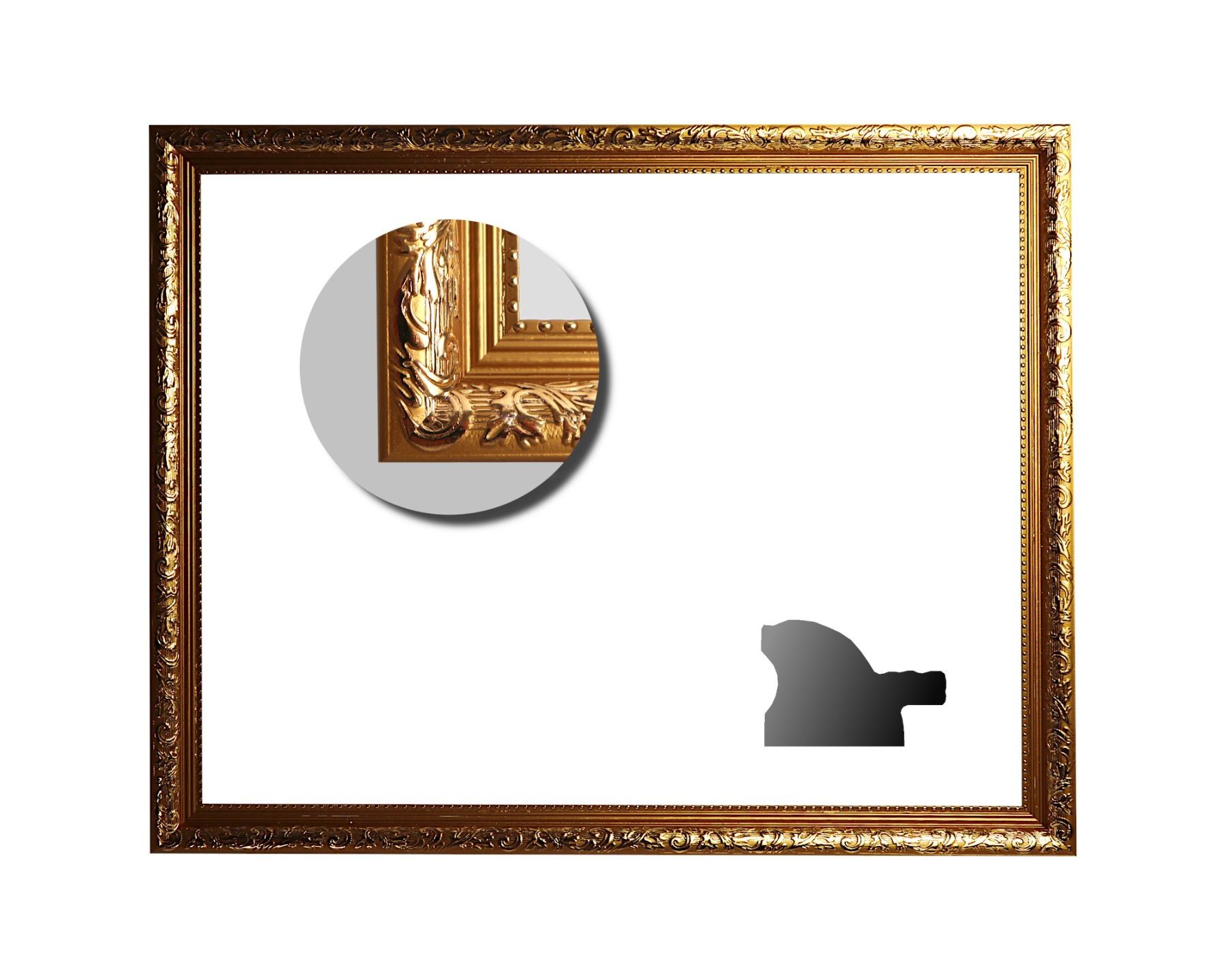 Bilderrahmen Neumann Bilderrahmen Klassische Eleganz für Ihr Zuhause: Barockrahmen in Gold 22mm Profil
