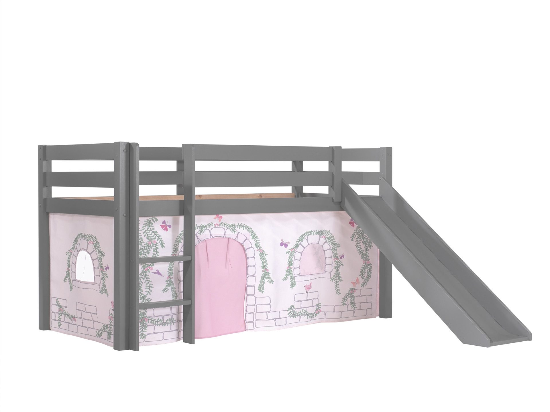 Vipack Hochbett "Pino, Spielbett massiv Kiefer, stabil gebaut, 3 Korpusfarb günstig online kaufen