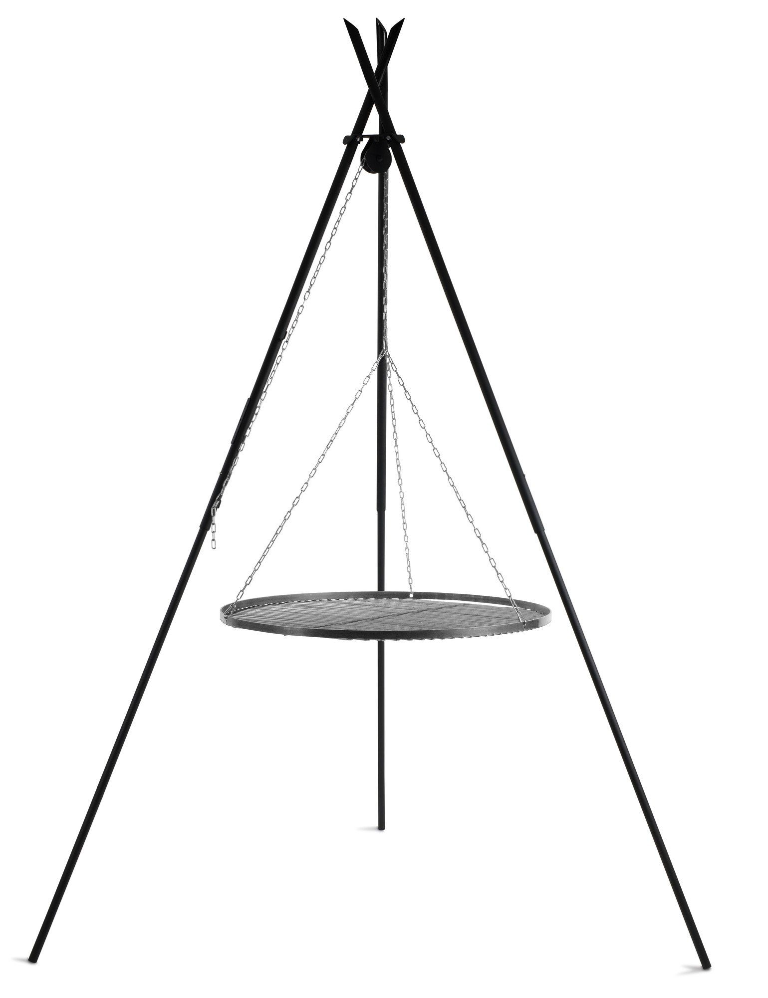 Feuerstelle Premium Schwenkgrill „TIPI“ 210 cm - Grillrost aus