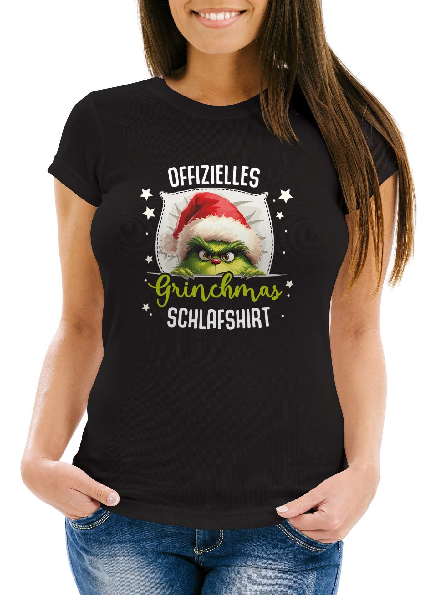 MoonWorks Print-Shirt Weihnachtsshirt Damen Spruch Offizielles günstig online kaufen