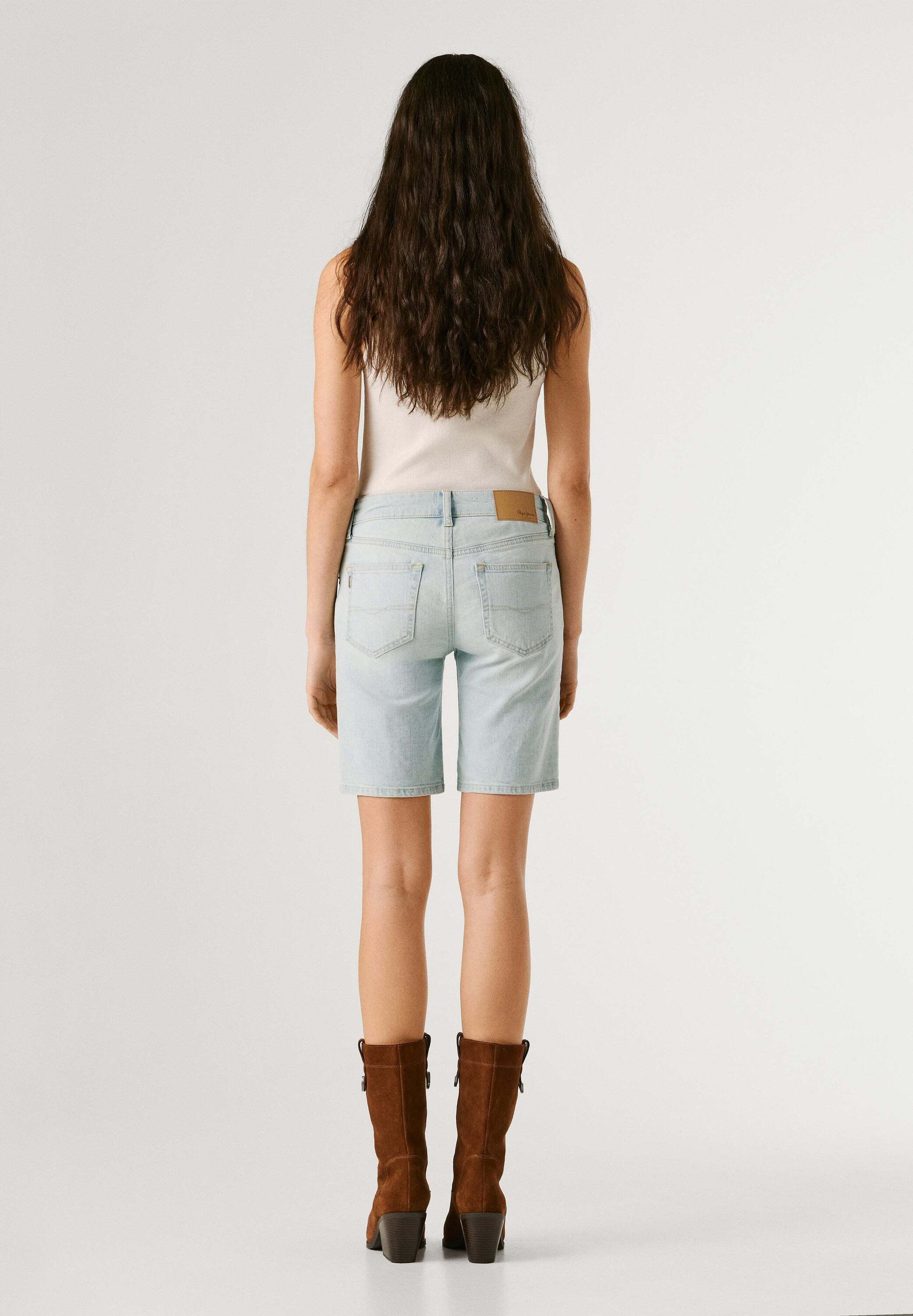Pepe Jeans Shorts denim shorts FITTED SHORT MW POPPY
