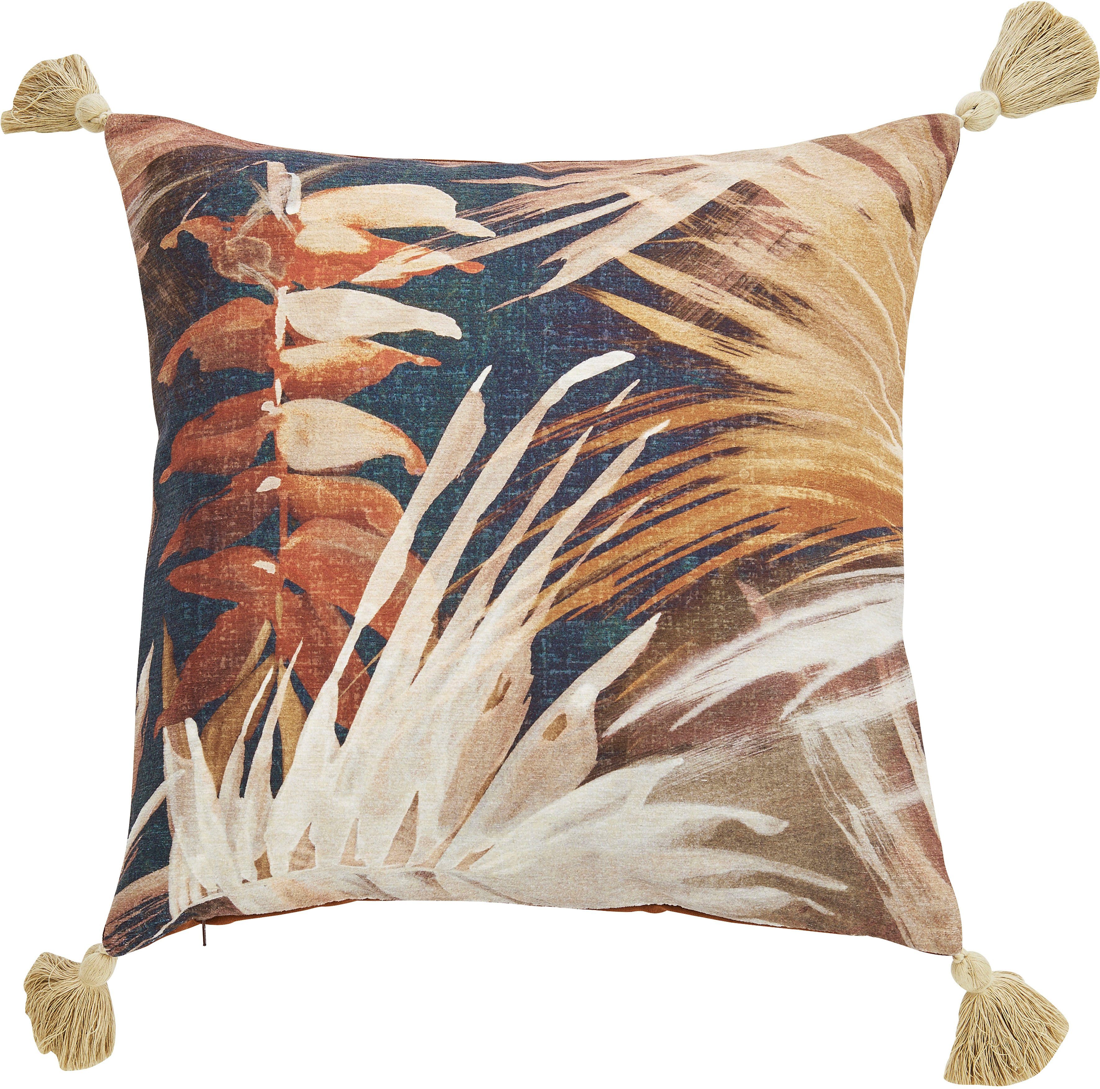 done.® Kissenhülle Indian Summer, (1 Stück), bedruckte Kissenhülle mit Tasseln