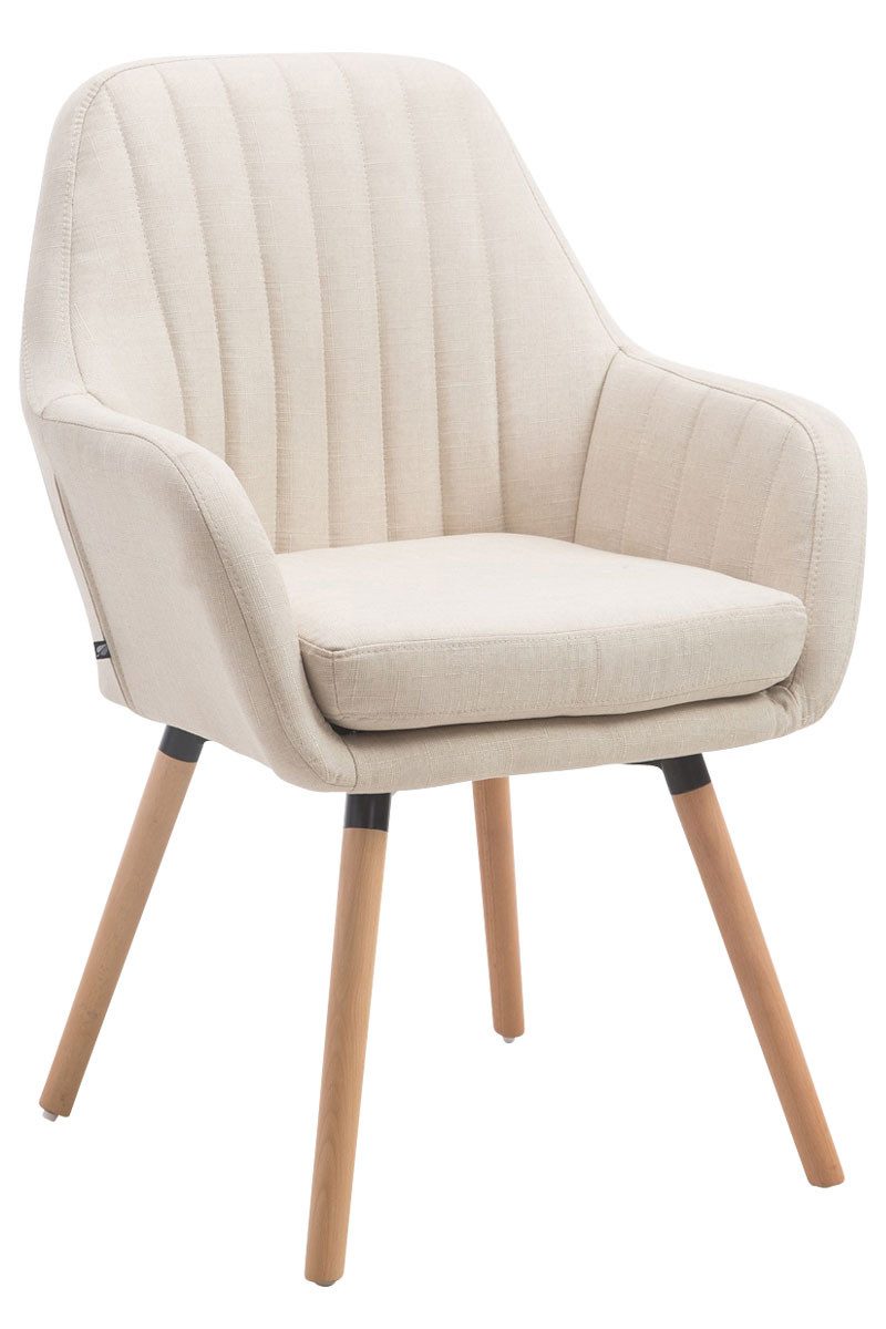 CLP Esszimmerstuhl Florian, Stoff, Sitzpolster & Holzbeine-Gestell günstig online kaufen