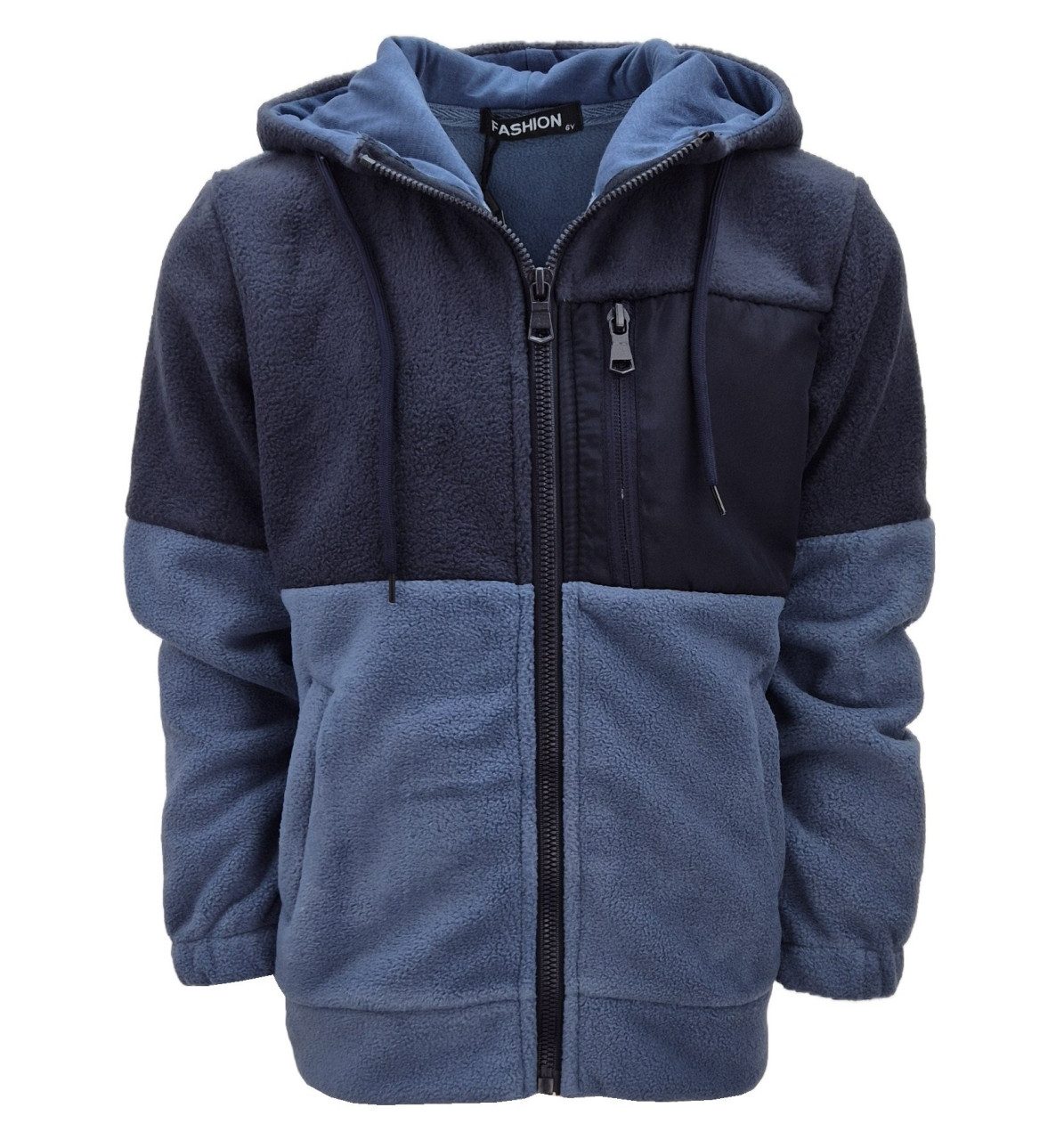 Fashion Boy Kapuzenfleecejacke Fleecejacke, Jacke, Sweatjacke, Kuscheljacke JH116e