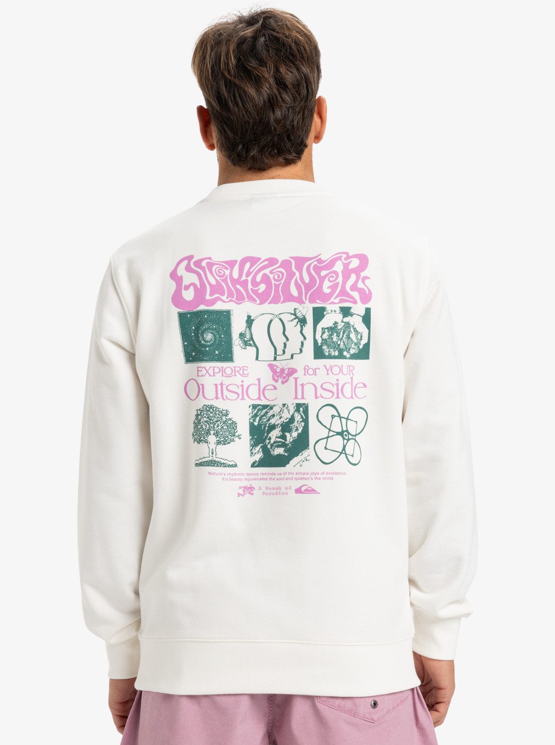 Quiksilver Sweatshirt GRAPHICMIXCREW WBK0 SNOW WHITE günstig online kaufen