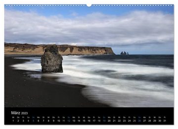 CALVENDO Wandkalender Island - wundervolle Weite (Premium, hochwertiger DIN A2 Wandkalender 2023, Kunstdruck in Hochglanz)