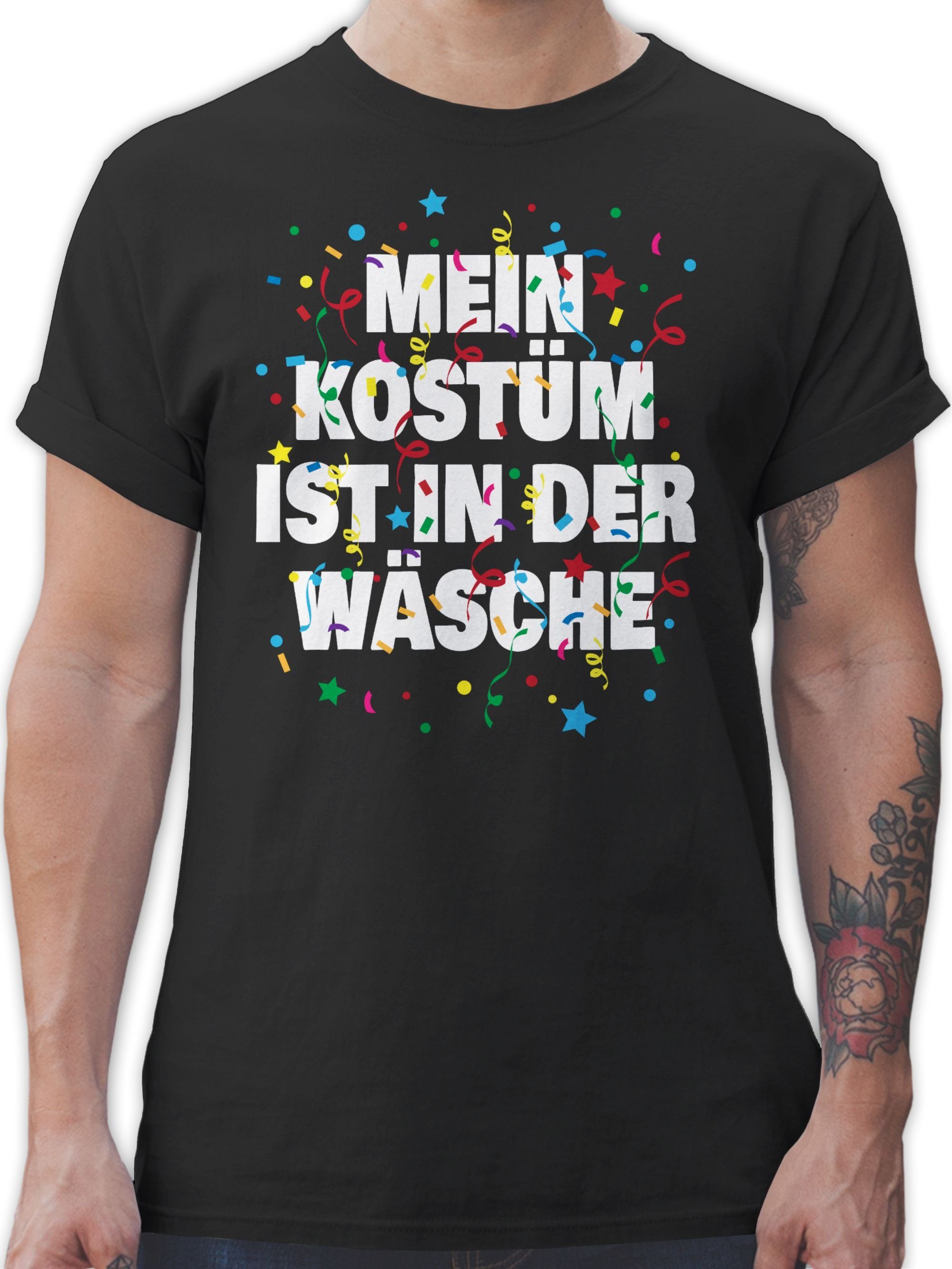 T-Shirt Mein Kostüm ist in der Wäsche Konfetti I Fastnacht I Fasnacht I Fasnet