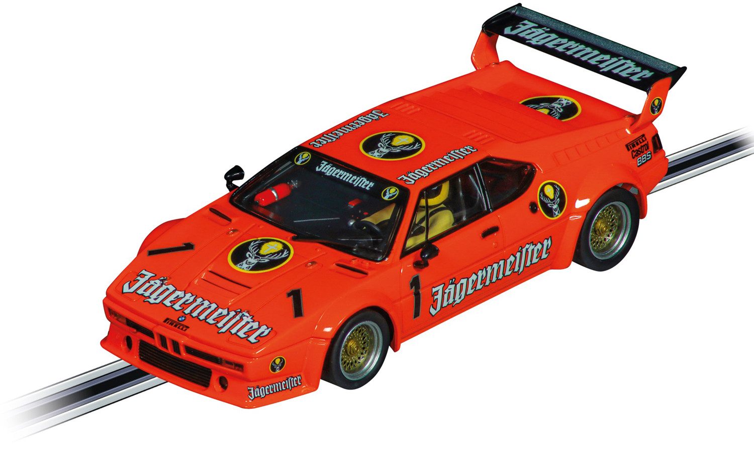Carrera® Rennbahn-Auto Evolution BMW M1 Procar "Jägermeister Racing Team, No.1" mit Licht