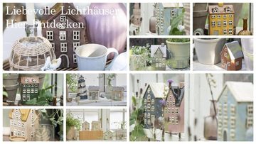 Ib Laursen Kandelaber, Laendliches Teelichthaus im skandinavischen Stil. Modell NYHAVN H
