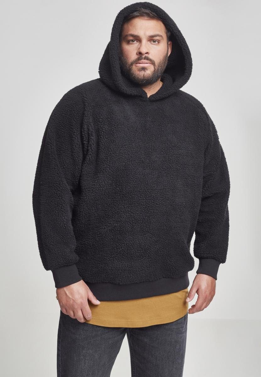 URBAN CLASSICS Sweater Herren Sherpa Hoody (1-tlg) black