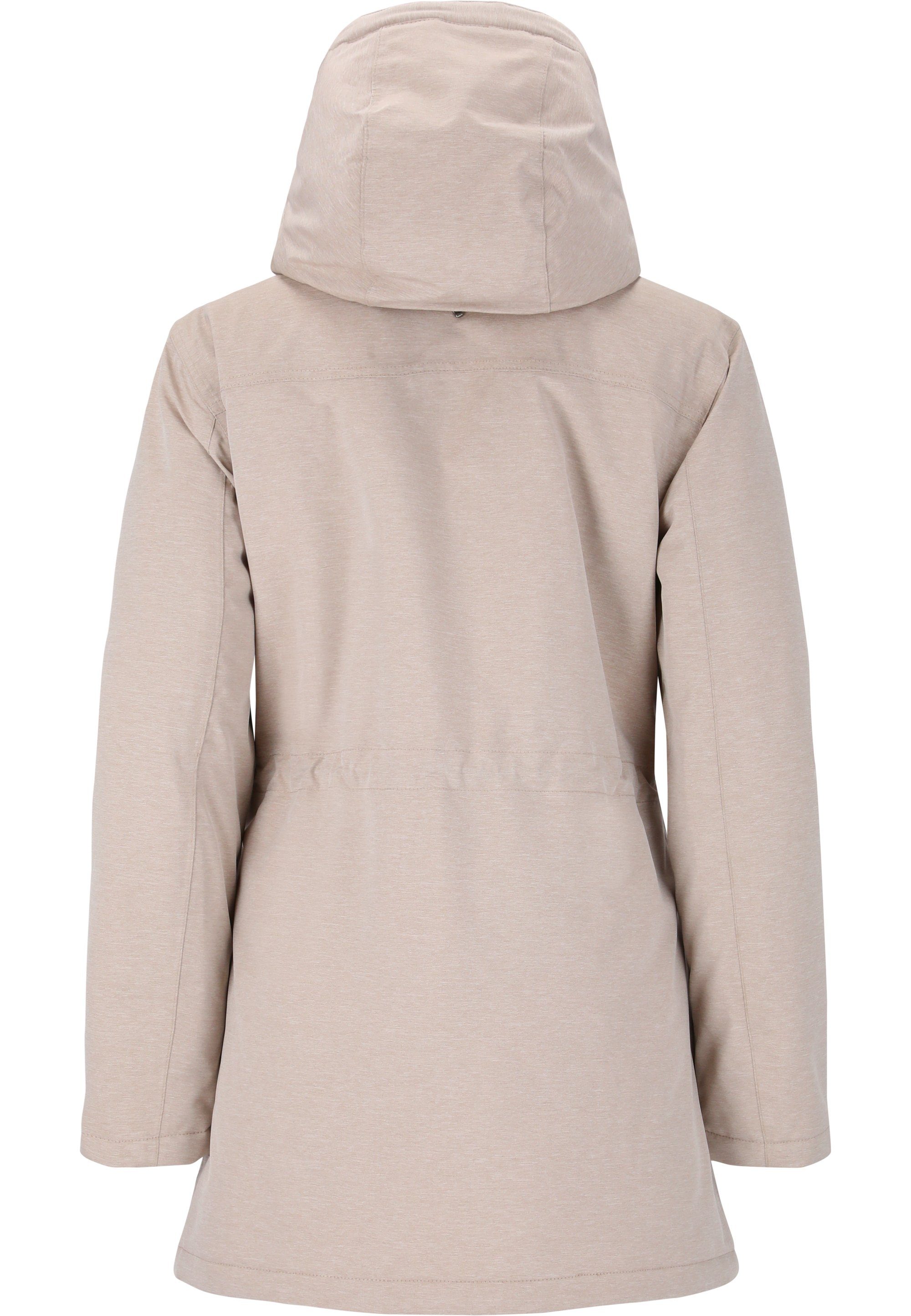 WHISTLER Parka Basta 10000 beige winddichter Long wasser- W-PRO und mit W Membran