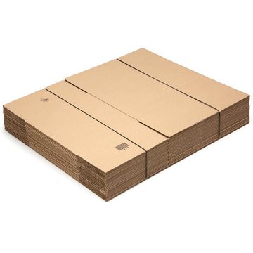 KK Verpackungen Versandkarton, 10 Umzugskartons 600 x 400 x 400 mm Postversand Warenversand Wellpappkartons Braun