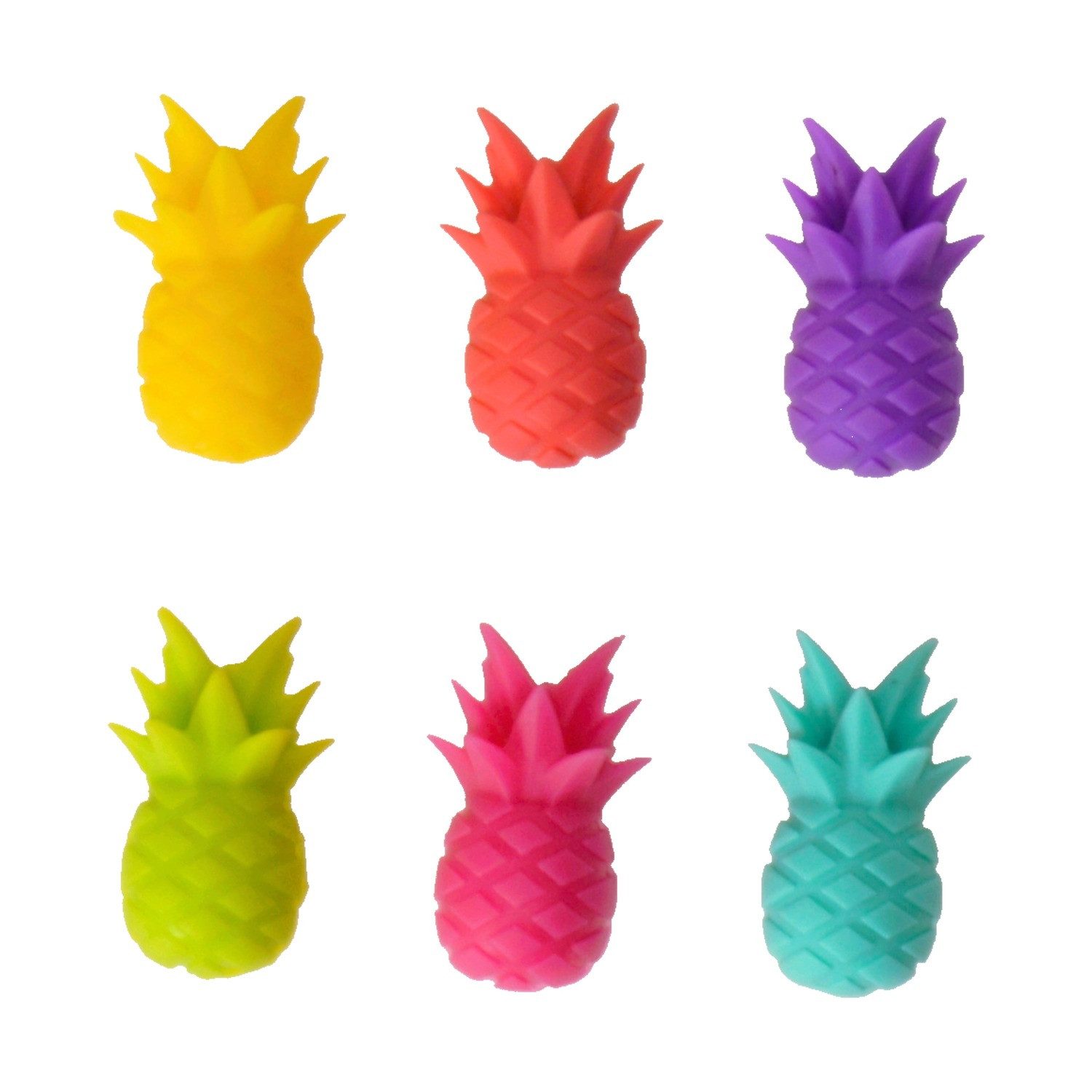 Winkee Küchenorganizer-Set Ananas Glasmarkierer im 6er Set günstig online kaufen