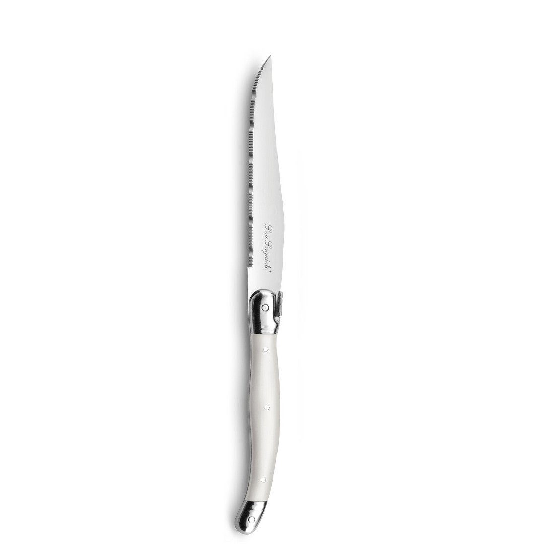 Lou Laguiole Besteck-Set TRADITION (24-tlg), 6 Personen, Edelstahl 18/0, perle, hochglanzpoliert