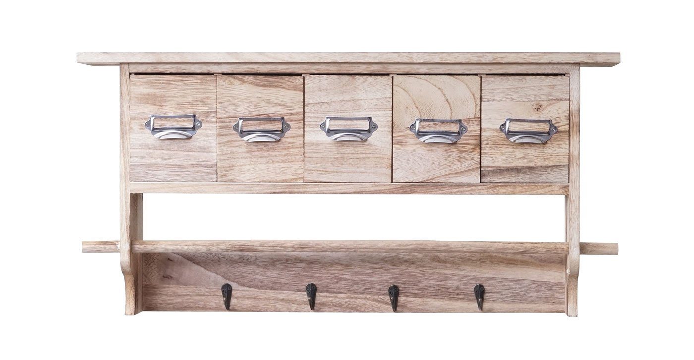 MCW Küchenregal MCW-C49-K, 4 Haken, 5 Schubladen, Stange zum Aufhängen von Kochlöffeln