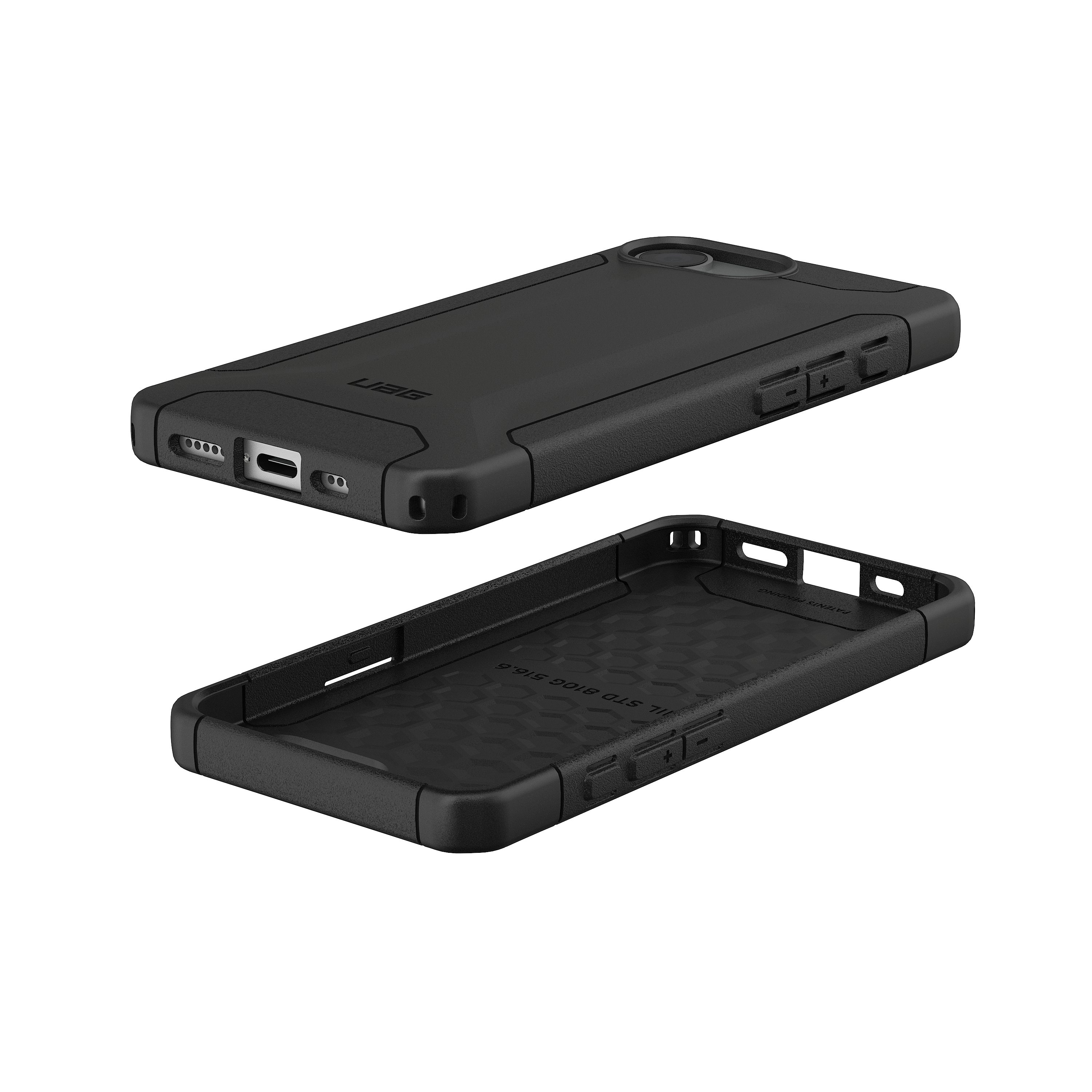 Urban Armor Gear Smartphone-Hülle Scout - Apple iPhone 16e Hülle, [Sturz- und stoßfest nach US-Militärstandard] schwarz – Bild 4 von 5