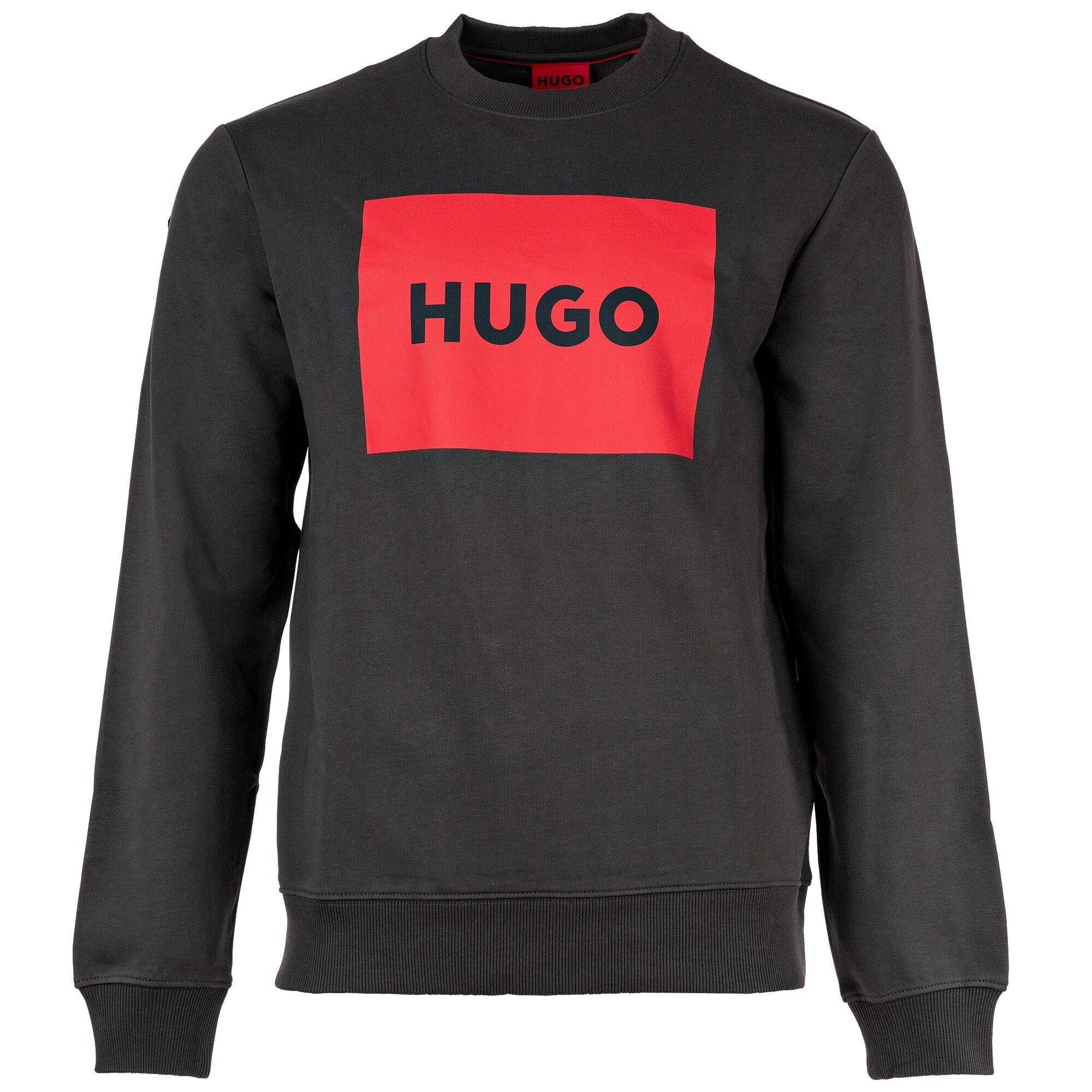 Dunkelgrau Duragol222, Sweatshirt, - Sweater Rundhals HUGO Herren Sweatshirt