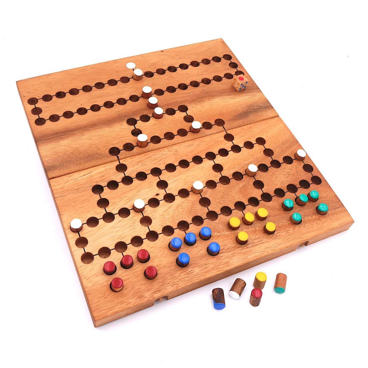 ROMBOL Holzspiel die Spiel, Denkspiele ganze Brettspiel Familie, - für Würfelspiel Barrikade lustiges