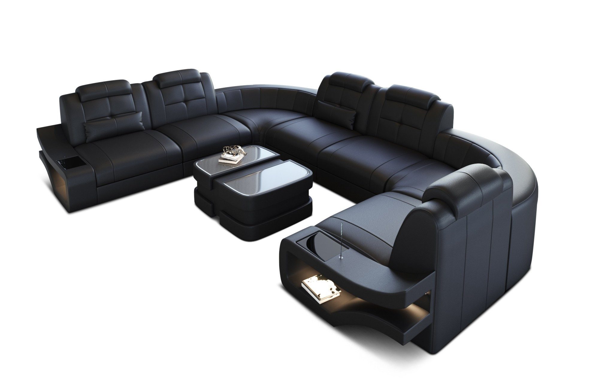 Sofa Dreams Wohnlandschaft Leder Couch Sofa günstig online kaufen