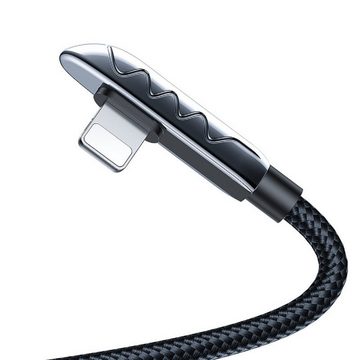 JOYROOM Gaming USB-Kabel – Lightning /Daten 2,4 A 1,2 m Schwarz USB-Kabel, USB, Lightning, USB - Lightning (120 cm), Ein Zubehör für alle Geräte mit Lightning Anschluss.