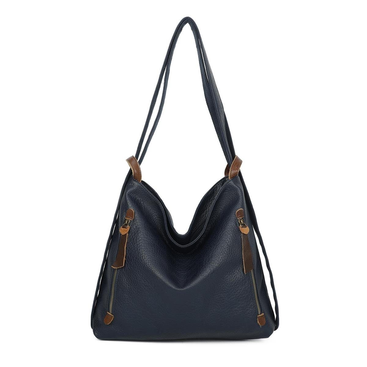 Schultertasche Damen Rucksack Handtasche Schultertasche
