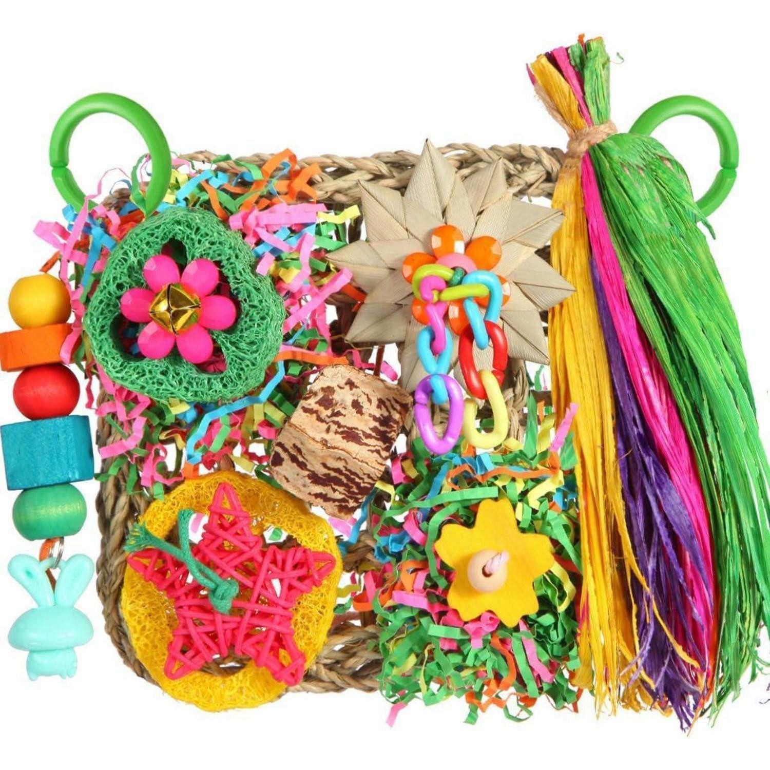 LuxusKollektion Vogelspielplatz Vogelspielzeug Sittich Papagei Nymphensittich Wellensittich Käfig