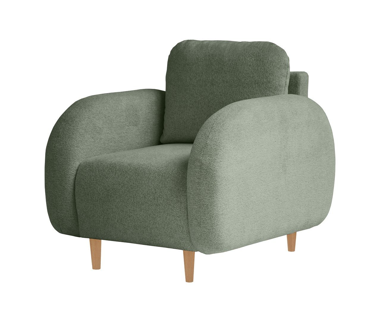 Beautysofa Sessel OPTIMO, Kunststoffbeine in schwarzer Farbe, modernes Desi günstig online kaufen