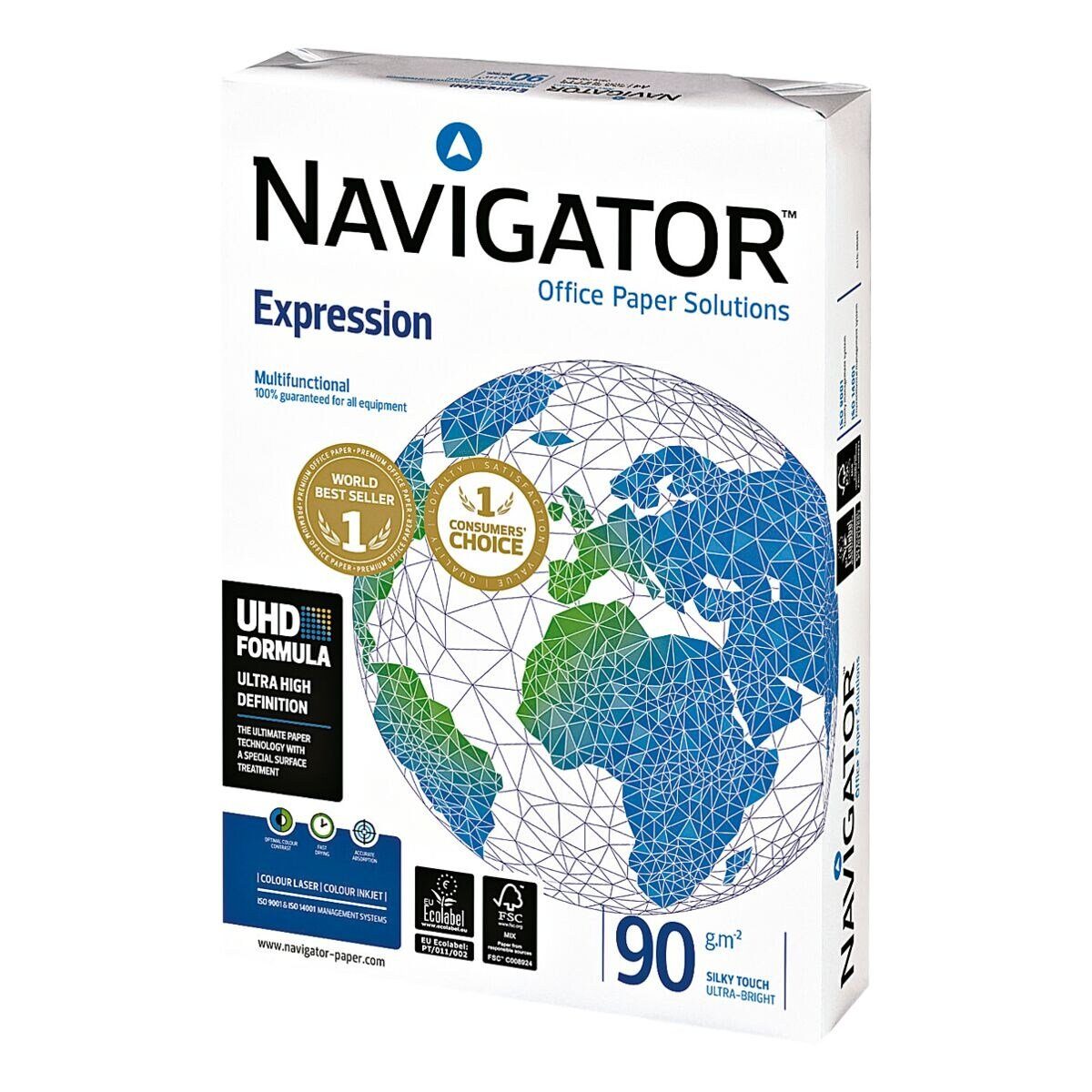 Druckerpapier NAVIGATOR Expression, CIE, 90 Blatt DIN Format g/m², 500 169 A4,