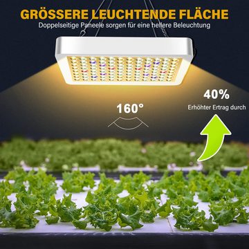 Cbei Pflanzenlampe LED Pflanzenlicht 1000W Vollspektrum Grow Lampe, LED fest integriert, für Indoor-Gewächshausfruchtpflanzen Gemüse und Blumen, 194LEDs