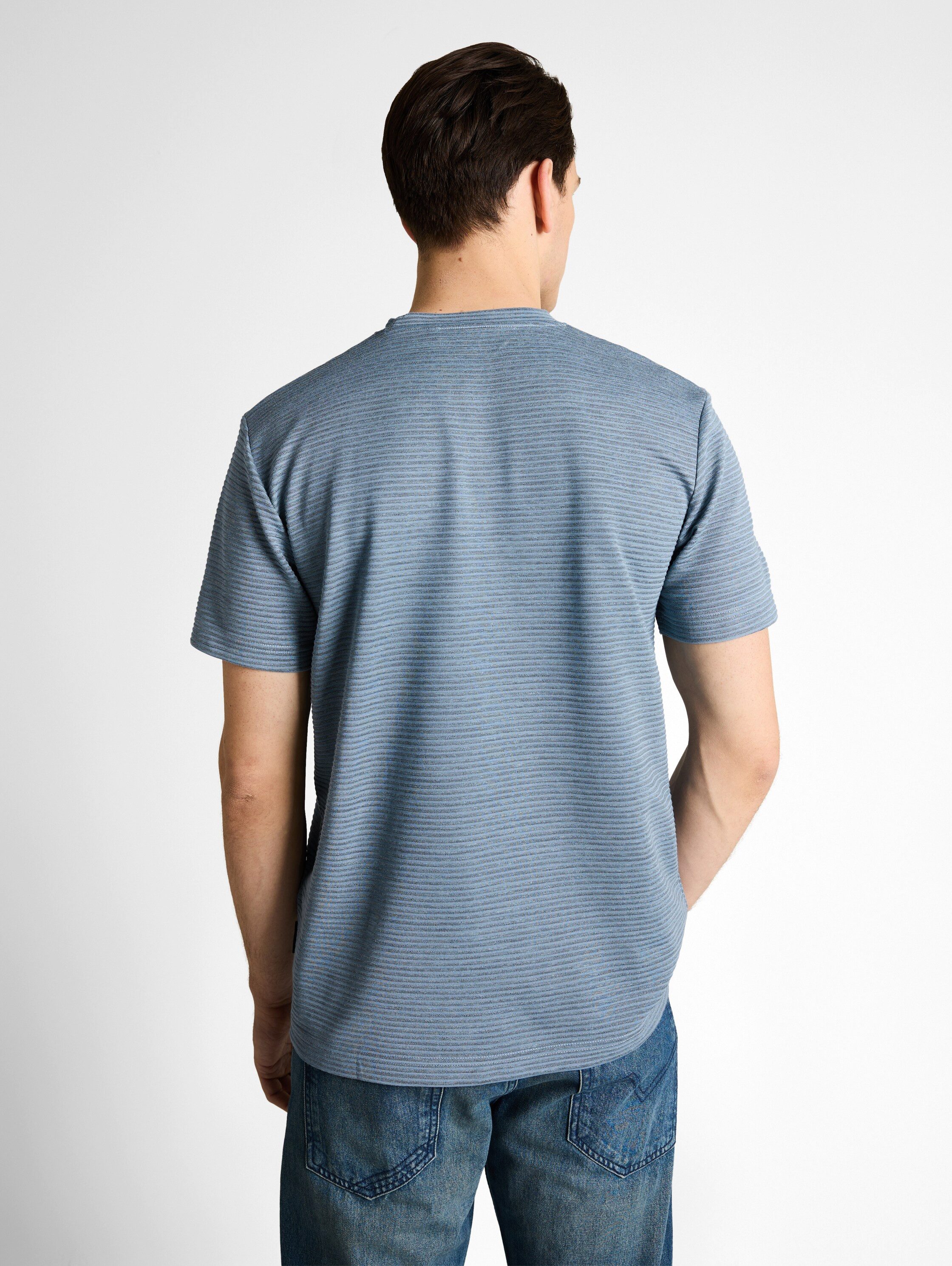 TOM TAILOR Kurzarmshirt Rundhals in Streifen-Optik
