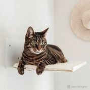 LucyBalu Katzenliege STRAIGHT, mit Naturwoll-Auflage, zur Wandbefestigung