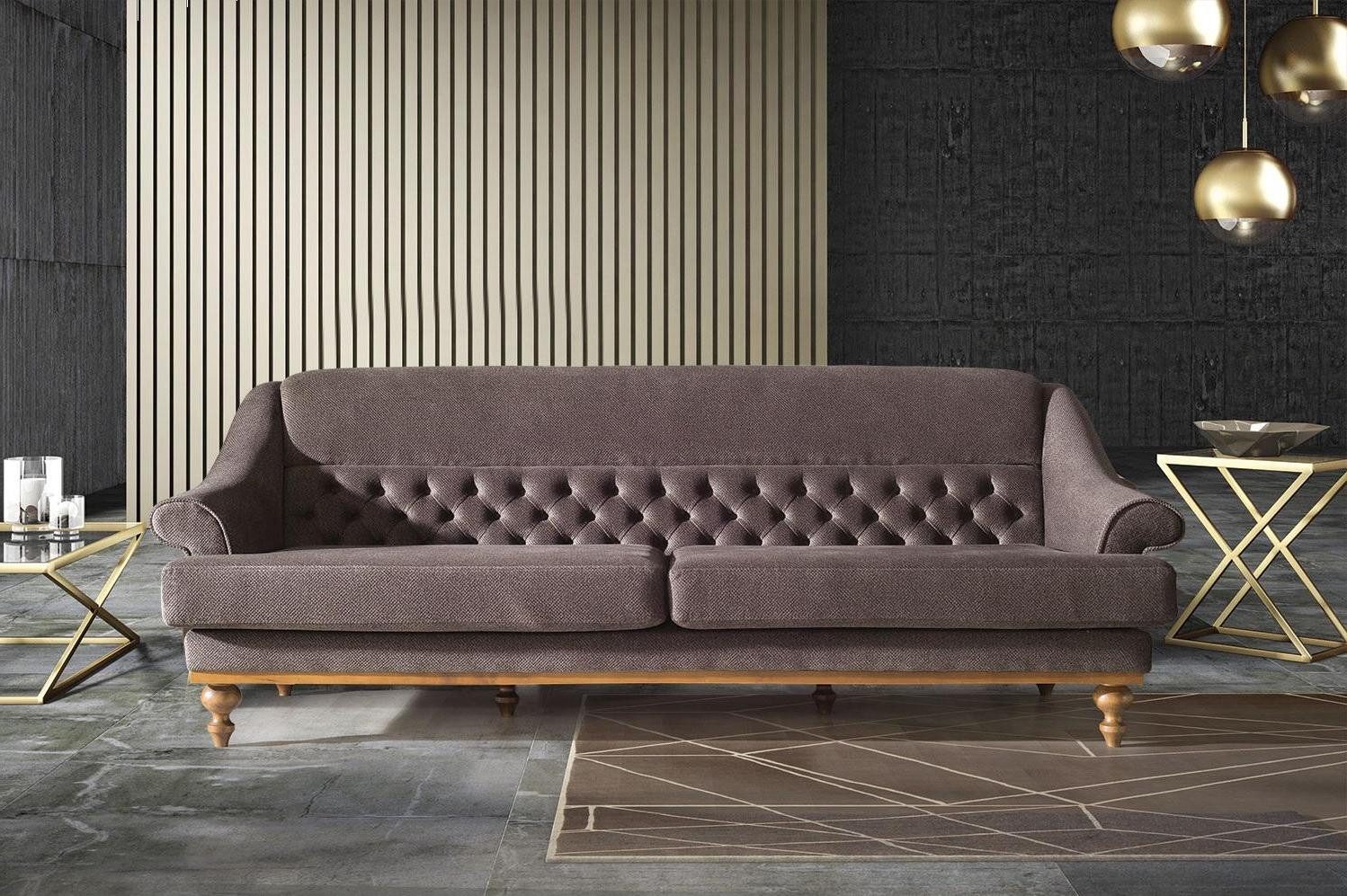 3-Sitzer Zeitgemäßes Wohnzimmer Sofa mit Polsterung vom Designer, 3-Sitzer