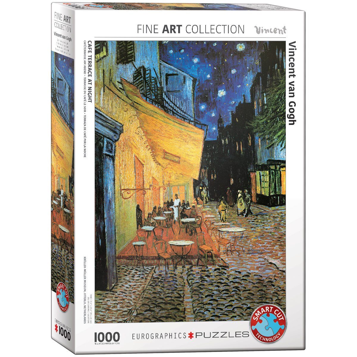 EUROGRAPHICS Puzzle Cafeterrasse am Abend von Vincent van Gogh, 1000 Puzzleteile