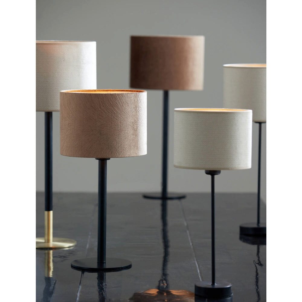 Dirk Davids Leuchten GmbH Tischleuchte Tischleuchte Matt Schwarz Tischlampe 45cm Höhe, E27 max. 40 Watt – Bild 3 von 3