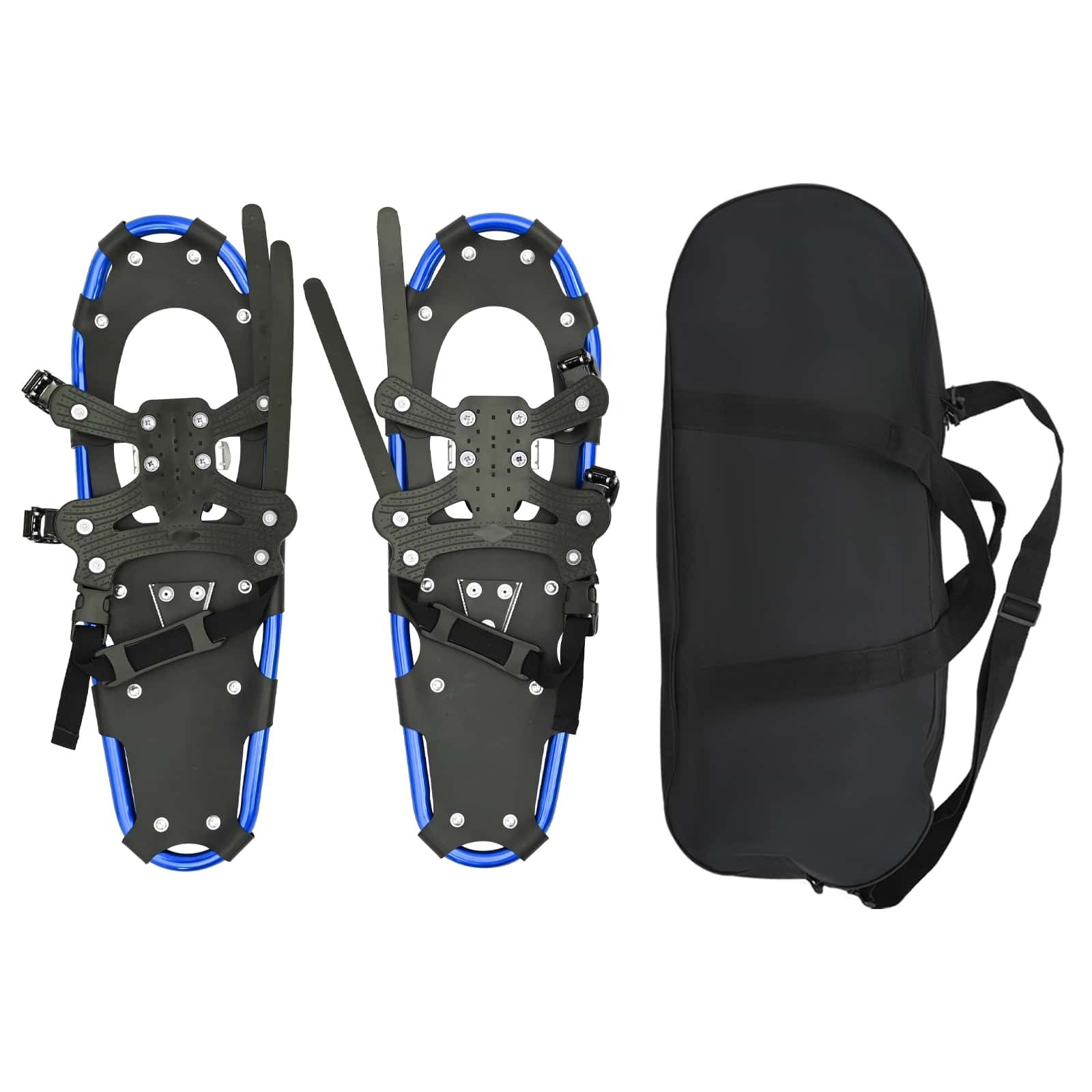 vidaXL Schneeschuhe 3 in 1 Schneeschuhe Blau und Schwarz 63 x 21 cm (1-tlg)