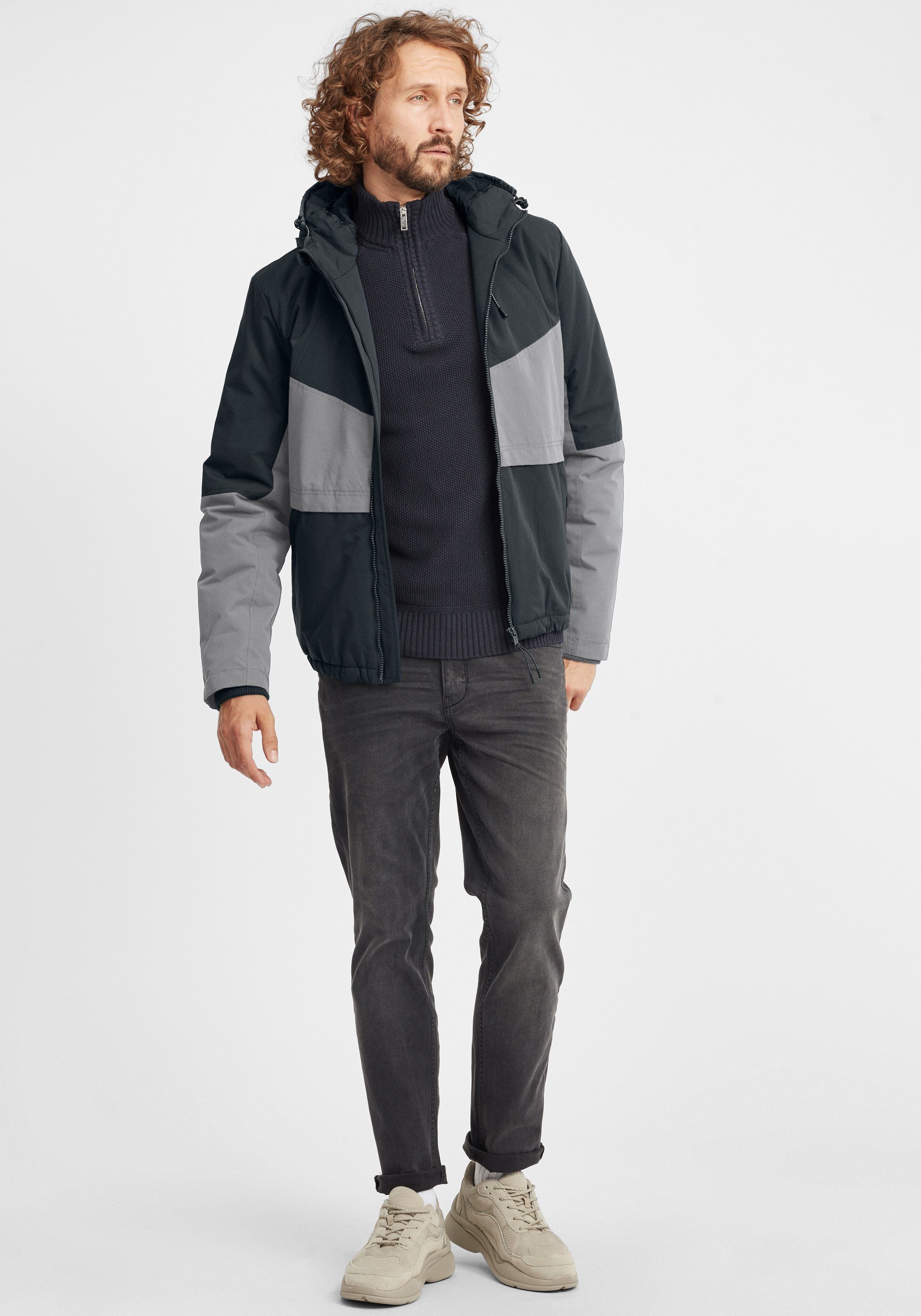 Blend Winterjacke BHFoma Stilvolle Herren Winterjacke mit Kapuze