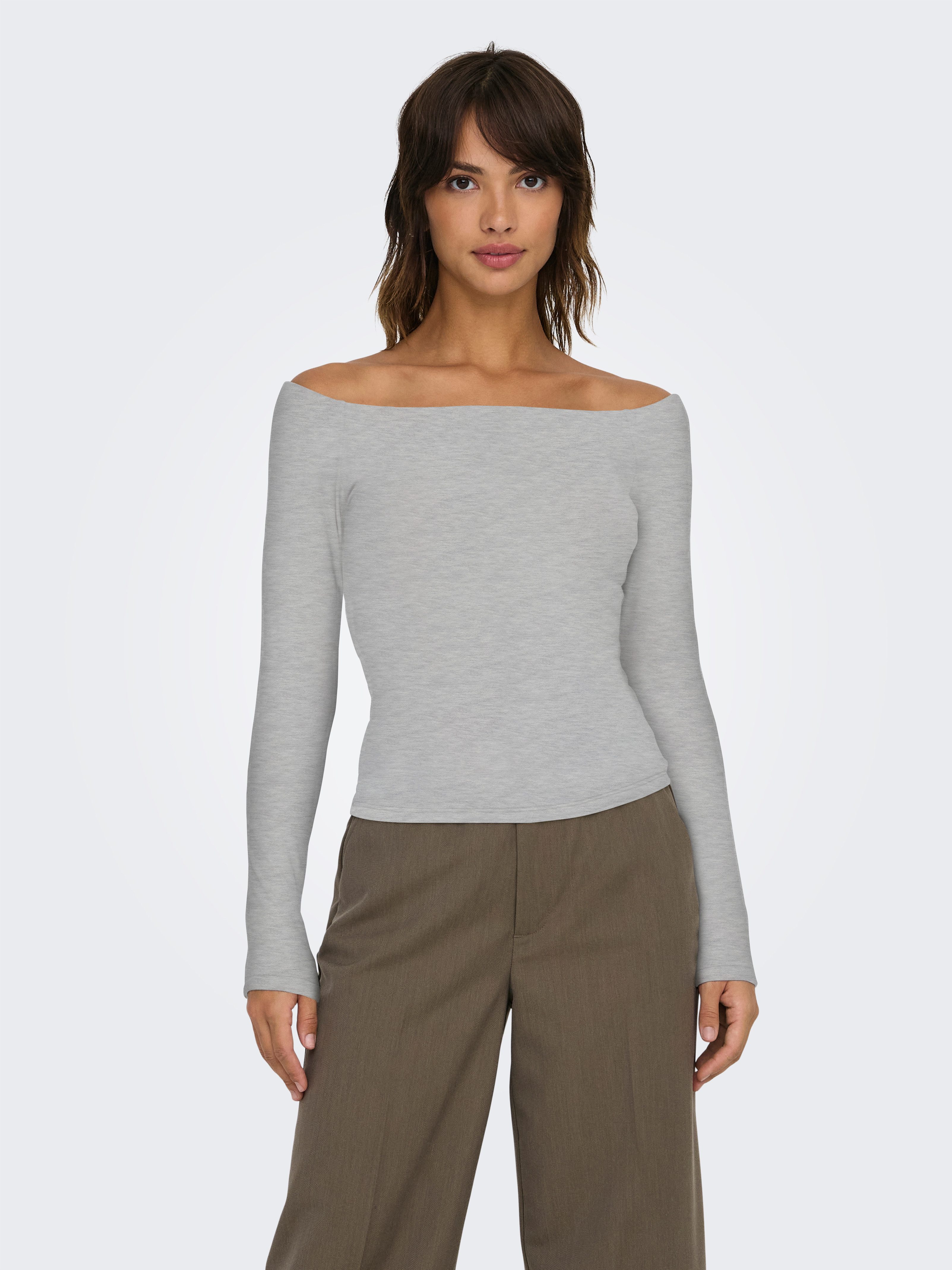 ONLY Langarmshirt ONLGLAMOUR L/S BOAT NECK günstig online kaufen