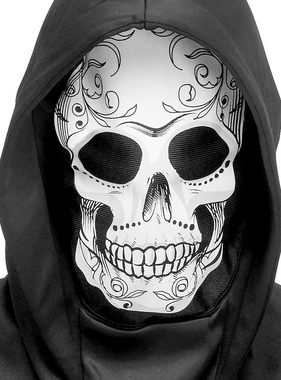Fun World Kostüm Tag des Todes Kostüm für Kinder, Sensenmann Kostüm mit verziertem Sugar Skull