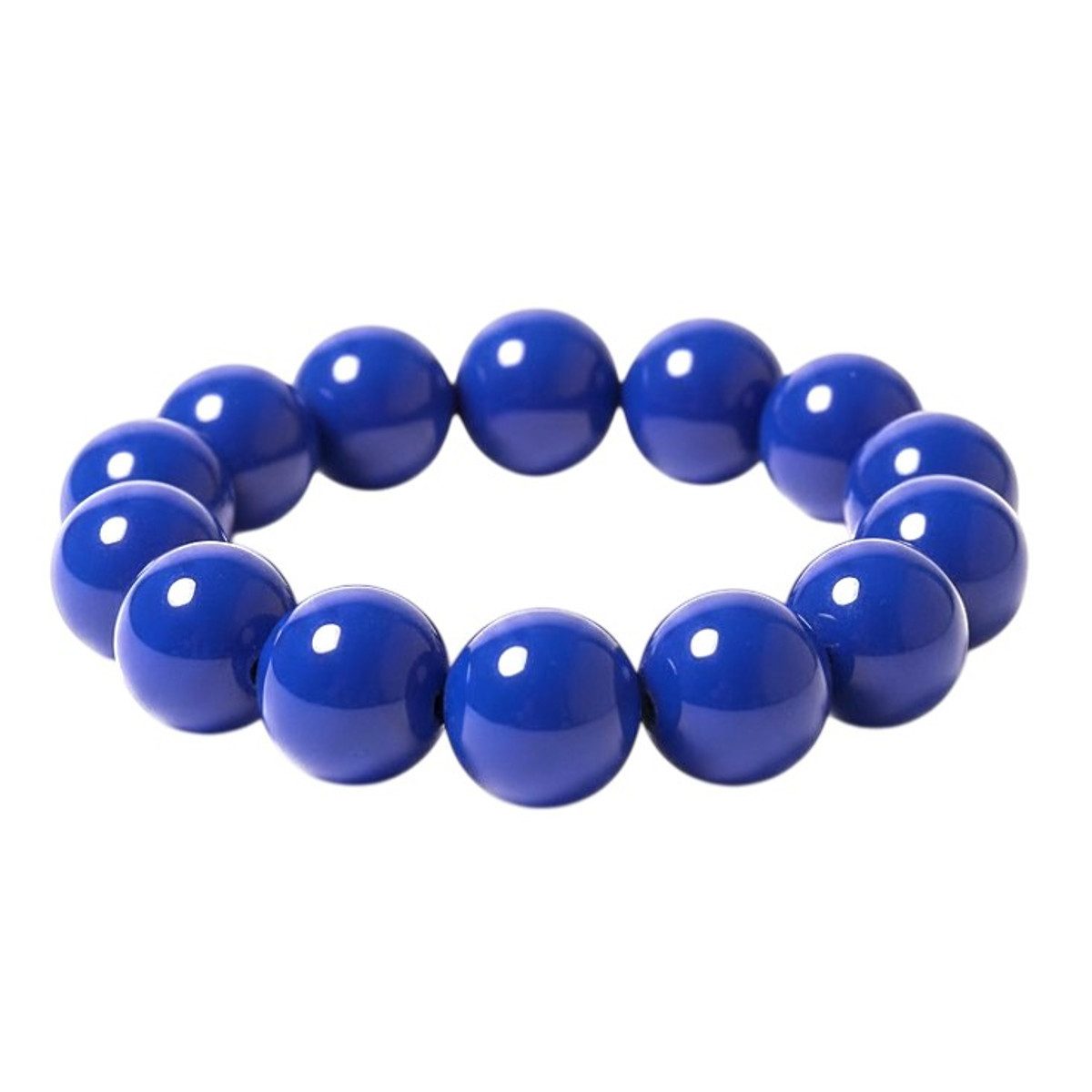KARMA Perlenarmband Damen XL Acryl bunt 5cm dehnbar (Statementarmband, 1-tlg., Damenarmband Sommerschmuck), Armband Geschenk für sie