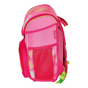 Herlitz Schulranzen Schulranzen Set Loop Plus Horse 4-teilig Pink, Mädchen Pferd Pferde Ranzen Ergonomisch Brustgurt