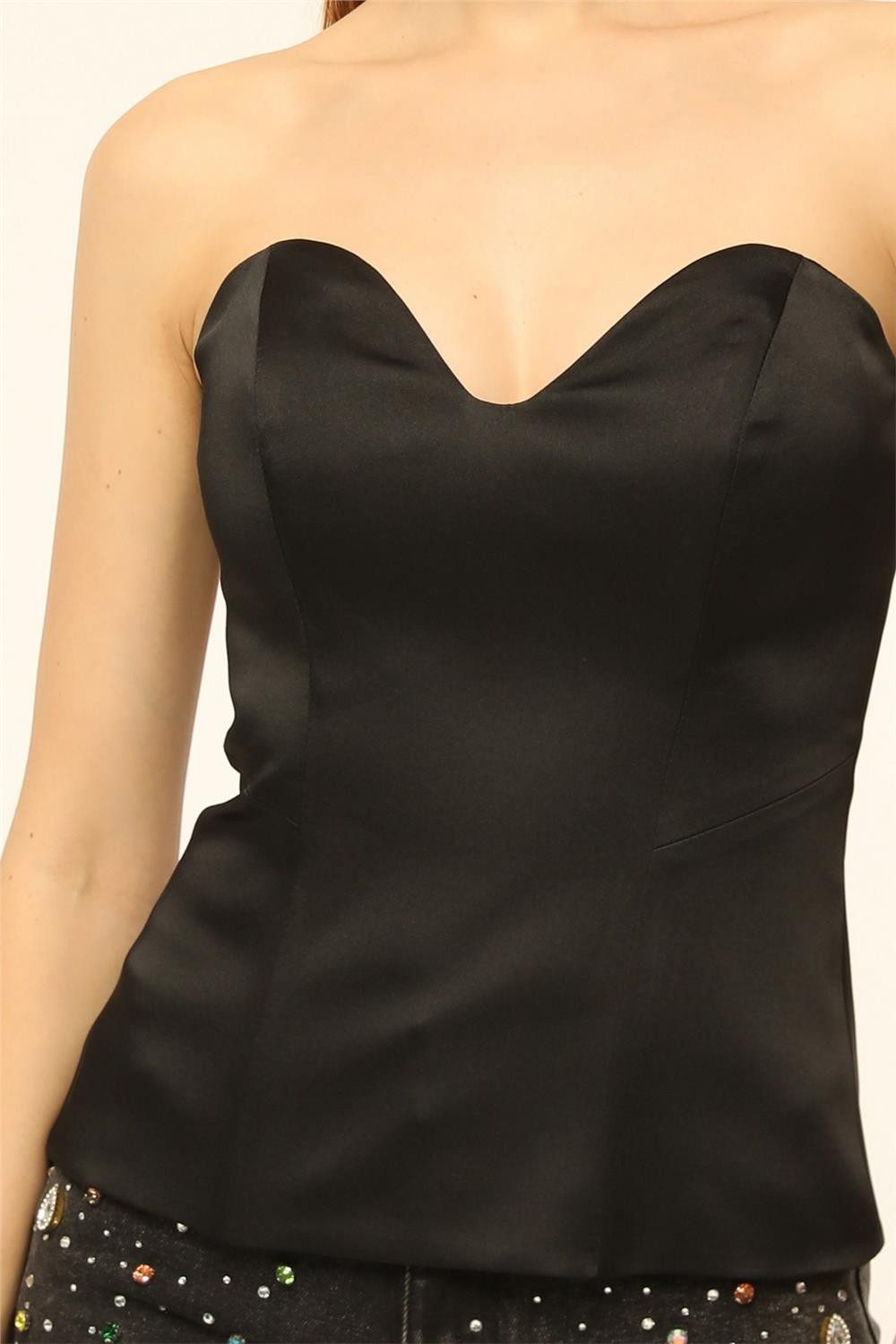 HomeStore Blusentop Satin-Bustier günstig online kaufen